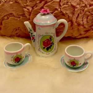 Rose five piece mini tea set